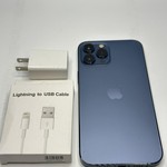 Good Apple iPhone 12 Pro Max - Unlocked, Pacific Blue, 128 GB, A2342