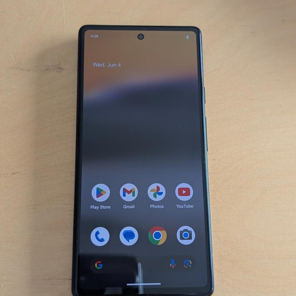 Google Pixel 6a - Unlocked, 128 GB, Chalk, 6 GB, GX7AS