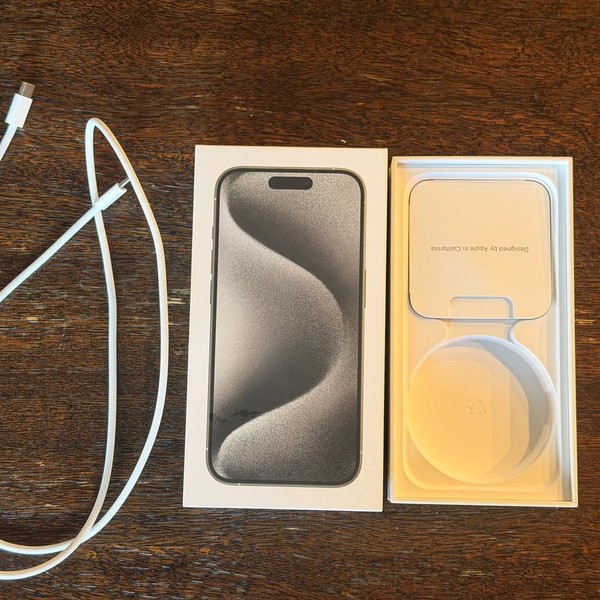 Apple iPhone 15 Pro - Unlocked, 256 GB, White, A2848