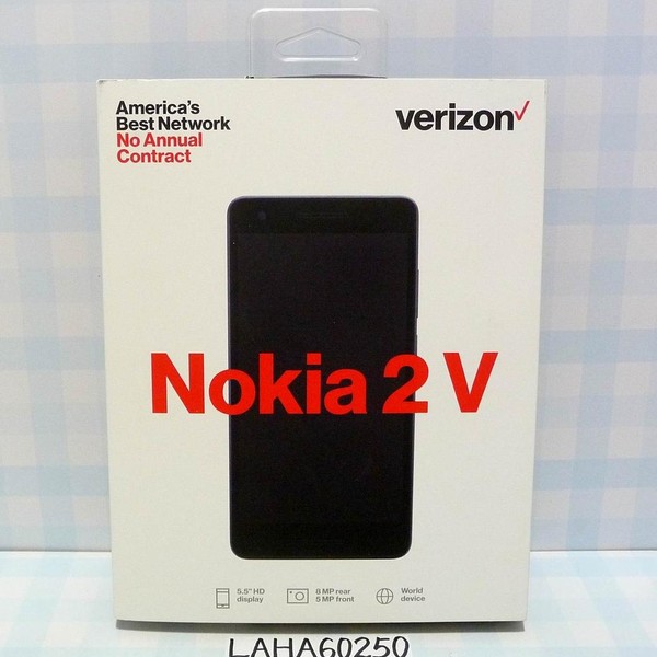Nokia 2 V - Verizon Prepaid, 8 GB, Navy Blue, 1 GB