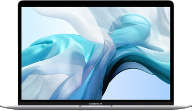 MacBook Air 2018 - 13 inch - 128 GB, Silver, 8 GB, Intel Core i5