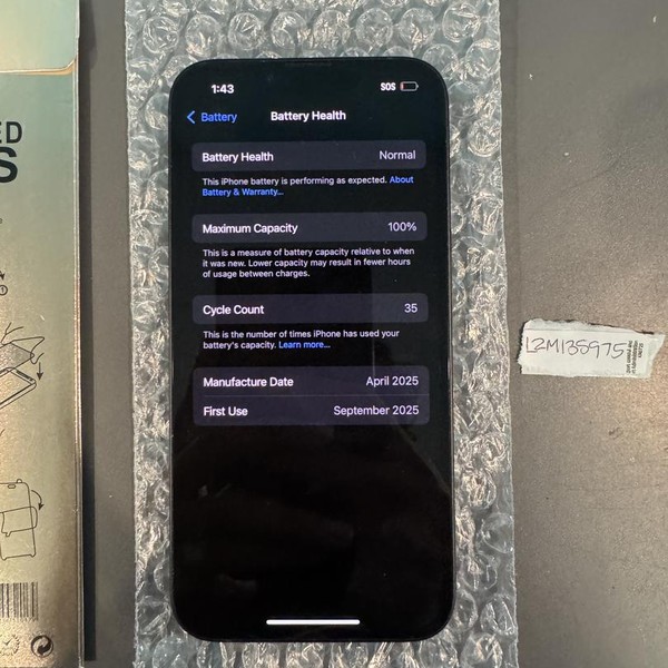 Apple iPhone 16e - Boost, 128 GB, Black, A3212