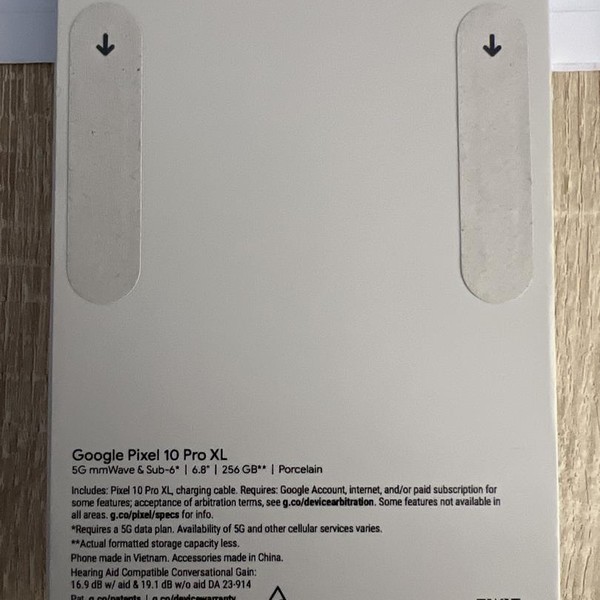 Google Pixel 10 Pro XL - Unlocked, Porcelain, 256 GB, GUL82