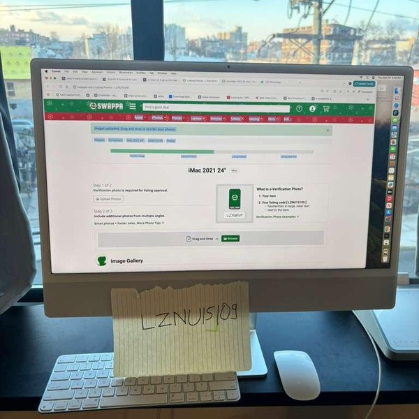 iMac 2021 24 inch - 256 GB, Silver, 8 GB, Apple M1