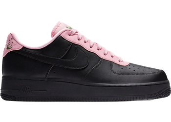 Nike Air Force 1 Low Quilted Heel Black Pink for sale