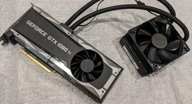 Used
													EVGA GeForce GTX 1080 Ti - 11G-P4-6598, SC2 Hybrid Gaming, photo 1 of 5