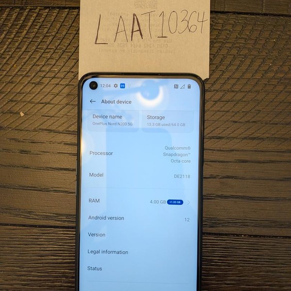 OnePlus Nord N200 5G - Unlocked, 64 GB, Blue, 4 GB