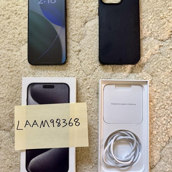 Apple iPhone 15 Pro Max - Unlocked, 256 GB, Black, A2849