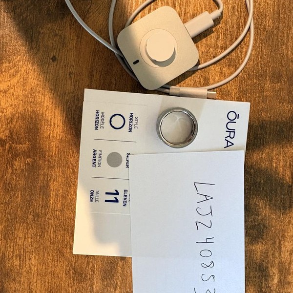 Oura Ring Gen 4 - Silver, Size 11