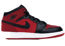 Jordan 1 Mid Gym Red Black (GS) for sale