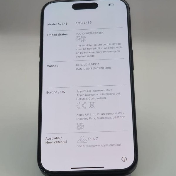 Apple iPhone 15 Pro - Verizon, 128 GB, Blue, A2848