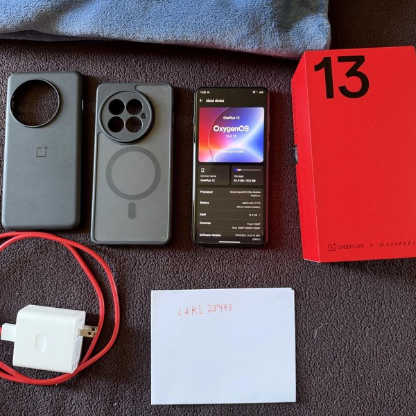 OnePlus 13 - Unlocked, 512 GB, Black Eclipse, 16 GB