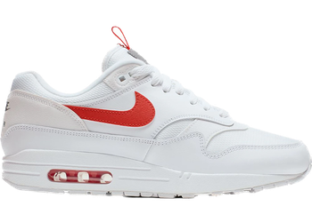 Nike Air Max 1 Tongue Tab White Team Orange for sale