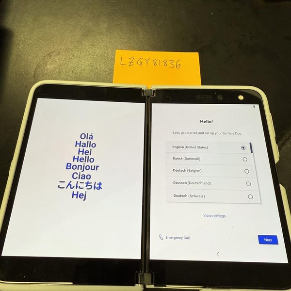 Microsoft Surface Duo - AT&T, 256 GB, White, 6 GB