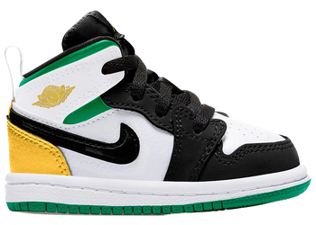 Jordan 1 Mid SE White Laser Orange Lucky Green (TD) for sale