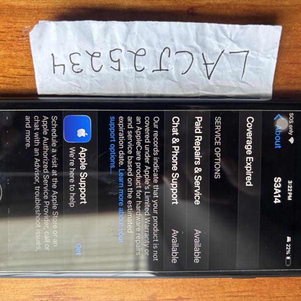 Apple iPhone SE 3rd Gen 2022 - AT&T, 64 GB, Midnight, A2595