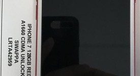 Good
													Apple iPhone 7 - Unlocked, Red, 128 GB, A1660, photo 2 of 7