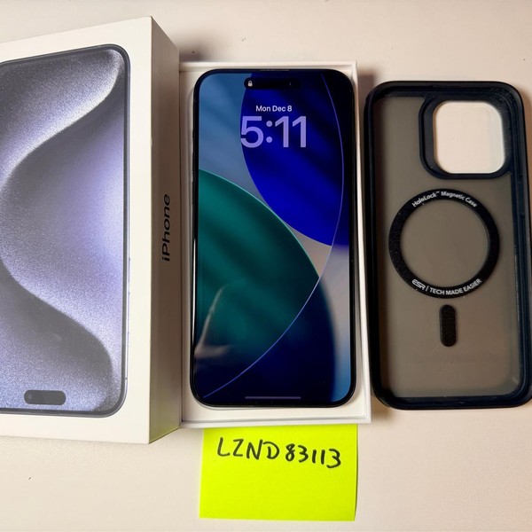 Apple iPhone 15 Pro Max - Unlocked, 256 GB, Blue, A2849