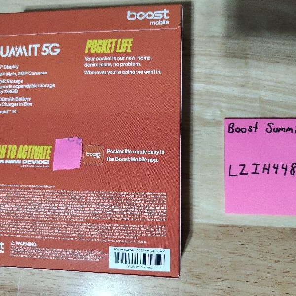 Summit 5G - Boost, Vista Blue, 64 GB
