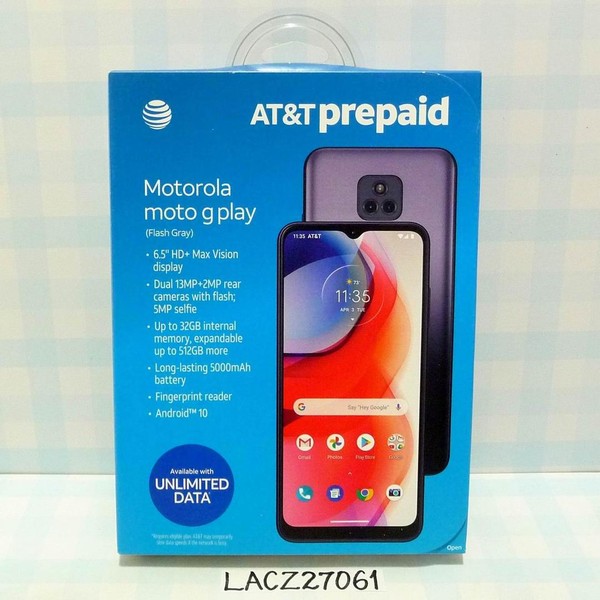 Moto G Play (2021) - AT&T, 32 GB, Gray, 3 GB