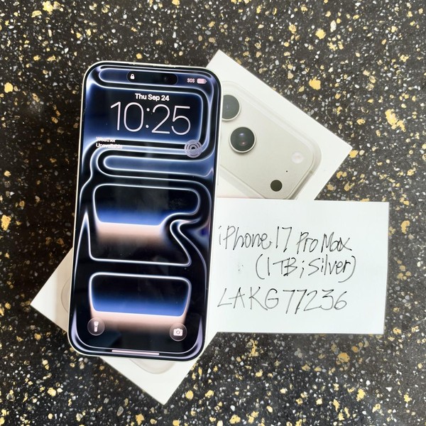 Apple iPhone 17 Pro Max - Unlocked, 1 TB, Silver, A3257
