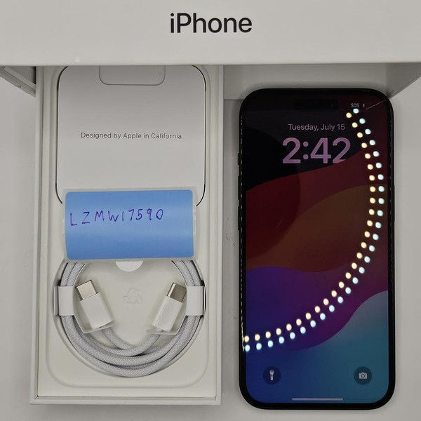 Apple iPhone 15 - Unlocked, 128 GB, Black, A2846