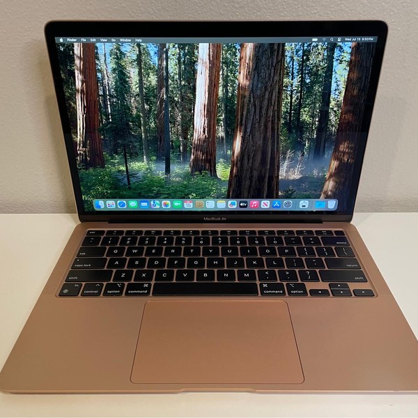 MacBook Air 2020 - 13 inch - 256 GB, Gold, 8 GB, Apple M1