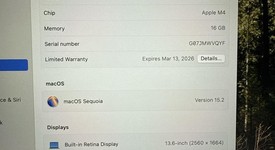 Good
													MacBook Air 2025 (M4) - 13" - Apple M4, Sky Blue, 256 GB, 16 GB, photo 5 of 10
