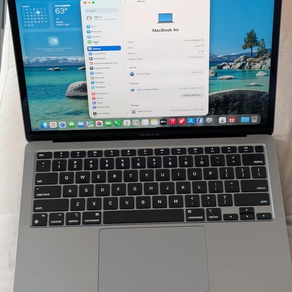 MacBook Air 2020 - 13 inch - 256 GB, Gray, 8 GB, Apple M1