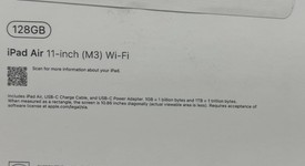 New
													Apple iPad Air 11" (M3) 2025 - Wi-Fi, Starlight, 128 GB, A3266, photo 1 of 3