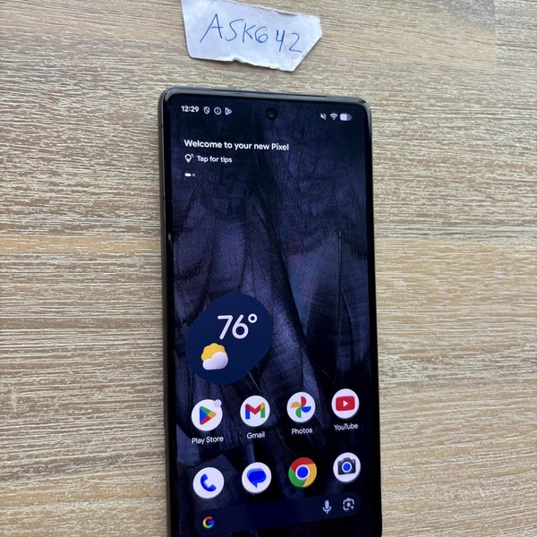 Google Pixel 7 - Unlocked, 128 GB, Obsidian, 8 GB, GVU6C, Sub-6 5G