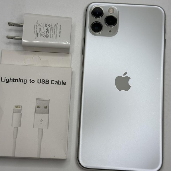 Apple iPhone 11 Pro Max - Unlocked, 64 GB, Silver, A2161