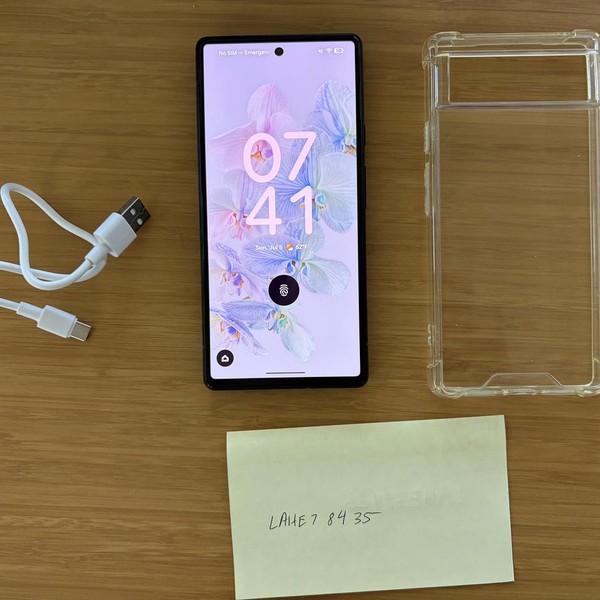Google Pixel 6 - Unlocked, 128 GB, Black, 8 GB, GB7N6
