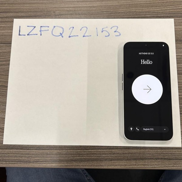 Nothing Phone (2a) - Unlocked, 256 GB, White, 12 GB