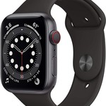 Fair Apple Watch Series 6 44mm - Unlocked, Black, A2294 - Cellular, Titanium