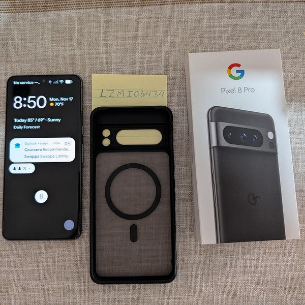 Google Pixel 8 Pro - Unlocked, 512 GB, Obsidian, 12 GB, G1MNW, mmWave 5G