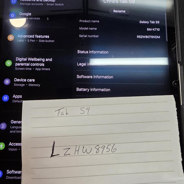 Samsung Galaxy Tab S9 - Wi-Fi, 256 GB, Beige, 12 GB, SM-X710