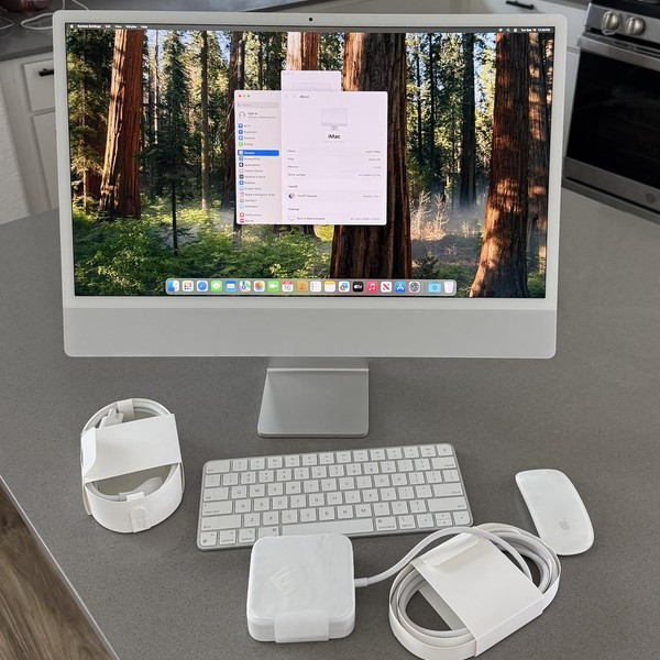 iMac 2021 24 inch - 256 GB, Silver, 16 GB, Apple M1