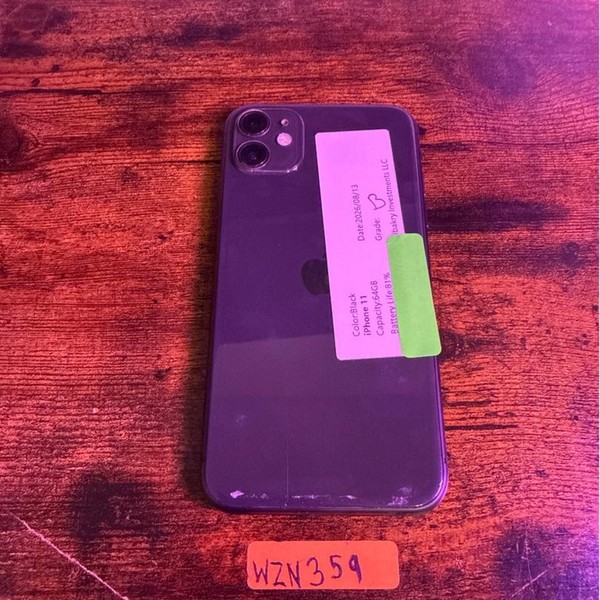 Apple iPhone 11 - Unlocked, 64 GB, Black, A2111