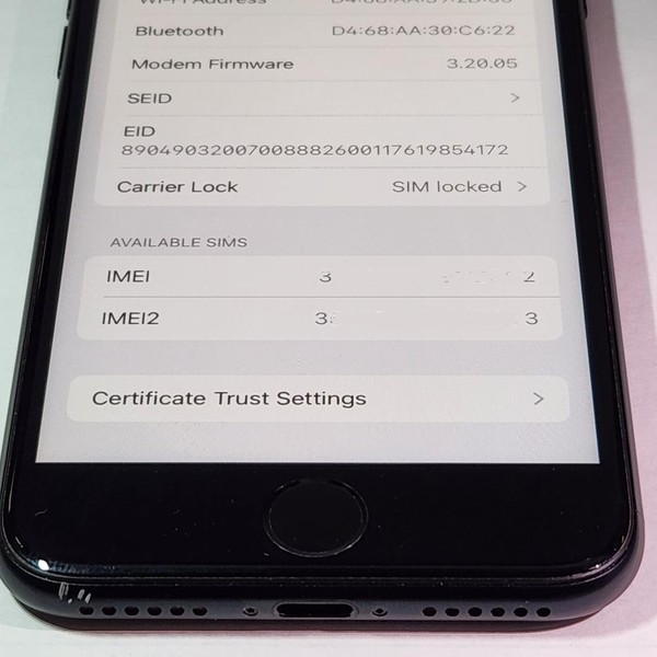 Apple iPhone SE 3rd Gen 2022 - AT&T, Midnight, 64 GB, A2595