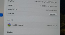 Good
													MacBook Air 2018 - 13" - I5, Gray, 128 GB, 8 GB, photo 3 of 9