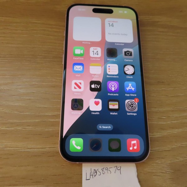 Apple iPhone 15 - Unlocked, 128 GB, Pink, A2846