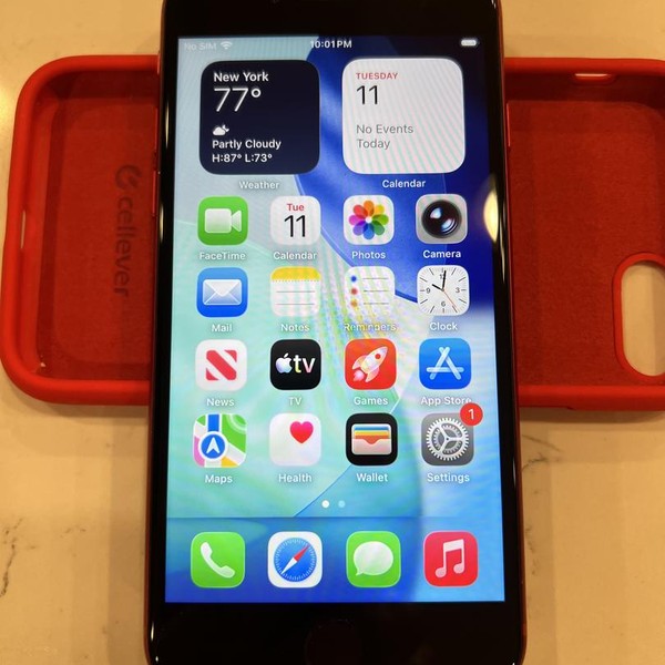 Apple iPhone SE 3rd Gen 2022 - Unlocked, 64 GB, Red, A2595