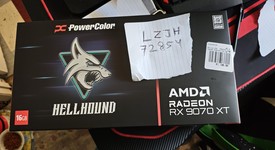 Used
													PowerColor Radeon RX 9070 XT - RX9070XT 16G-L/OC, Hellhound, photo 1 of 2
