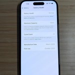 Mint Apple iPhone 15 - AT&T, 128 GB, Black, A2846