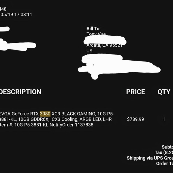 EVGA GeForce RTX 3080 - 10G-P5-3881, XC3 Black Gaming