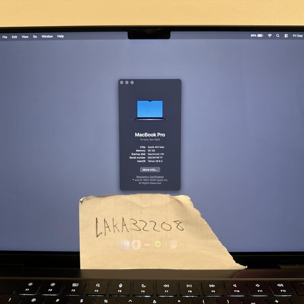 MacBook Pro 2024 - 14 inch - 1 TB, Space Black, 36 GB, Apple M4 Max 14-core
