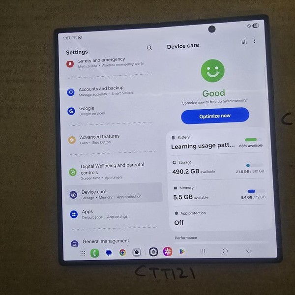 Samsung Galaxy Z Fold7 - Unlocked, 512 GB, Jetblack, 12 GB, SM-F966U1