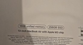New
													MacBook Air 2024 (M3) - 13" - Apple M3, Midnight, 256 GB, 16 GB, 8-core GPU, photo 3 of 4