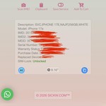 New Apple iPhone 17e - Unlocked, 256 GB, White, A3575